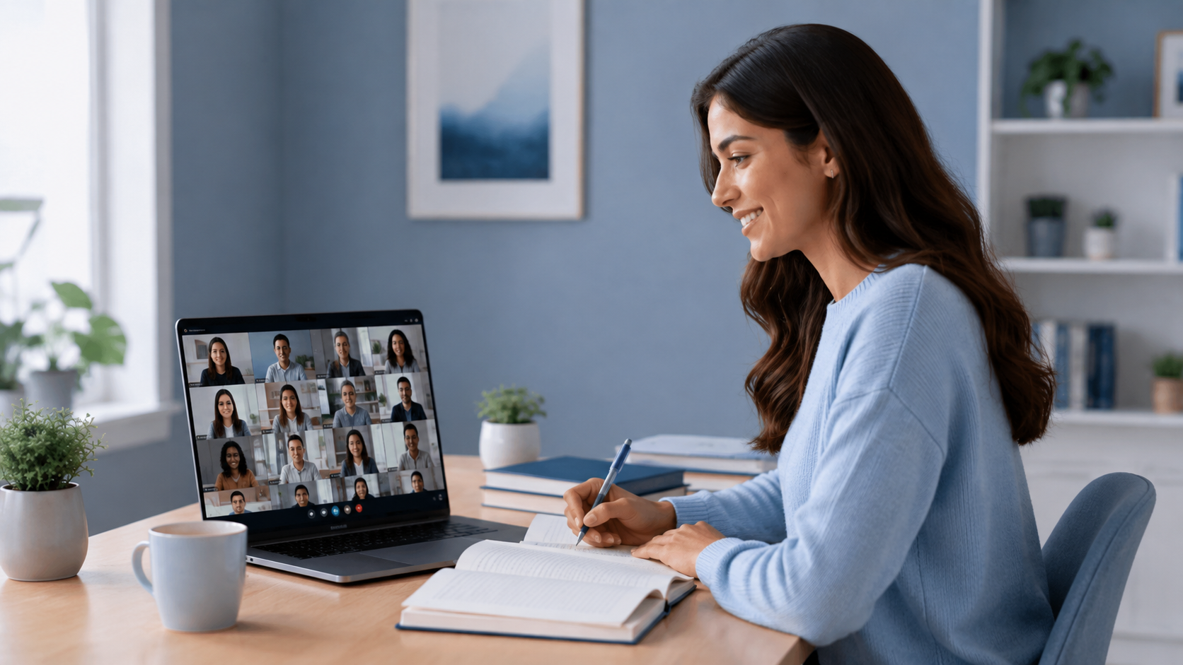 Profesional siguiendo una clase online de EPJ
